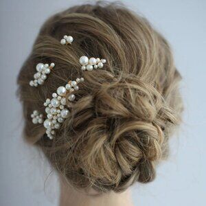 Pearl Wedding Hair Accessory Bridal Hair Pins Pearl Bridal Hair Accessory Weddin